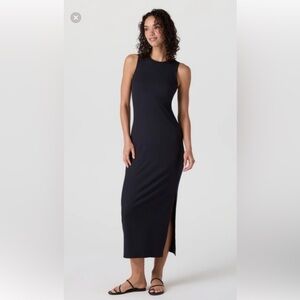 Vuori sage green Sleeveless Maxi Dress with Side Slit